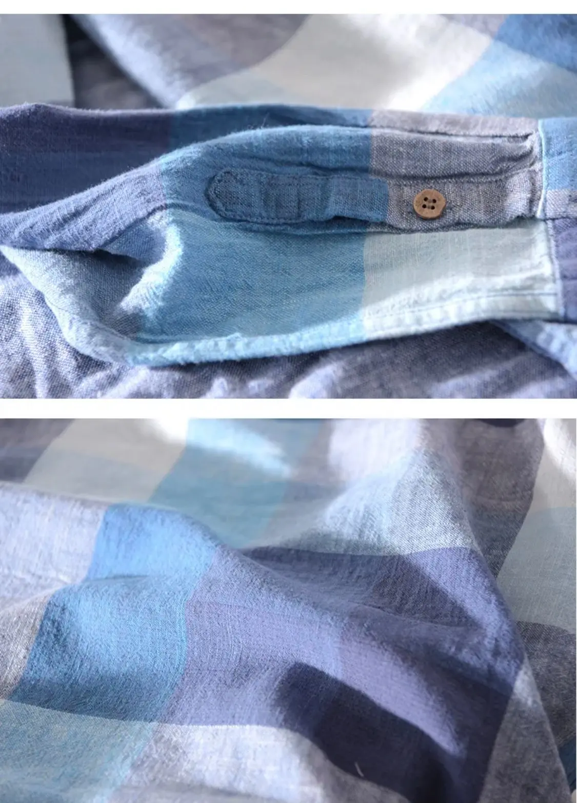 Camisa 100% Lino a Cuadros - Image 6