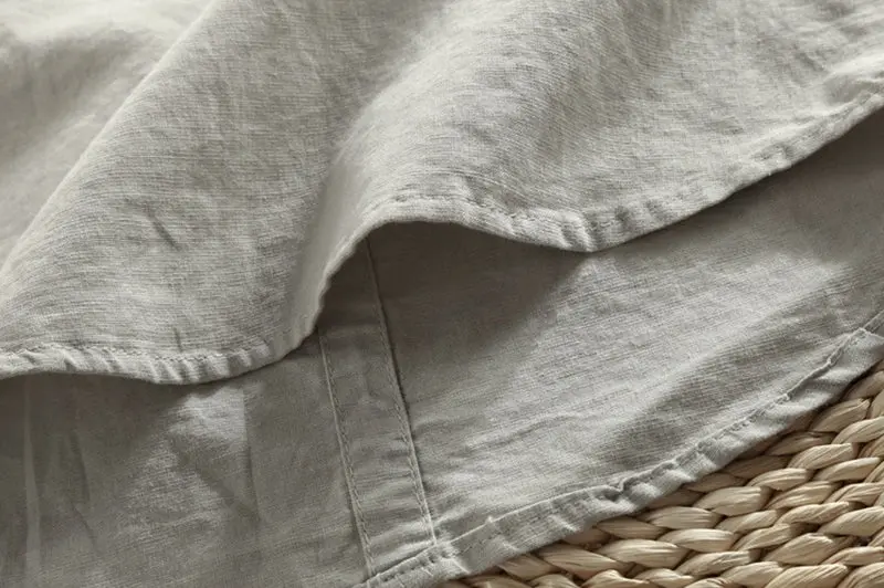 Camisa de lino Manga Larga cuello mao - Image 13