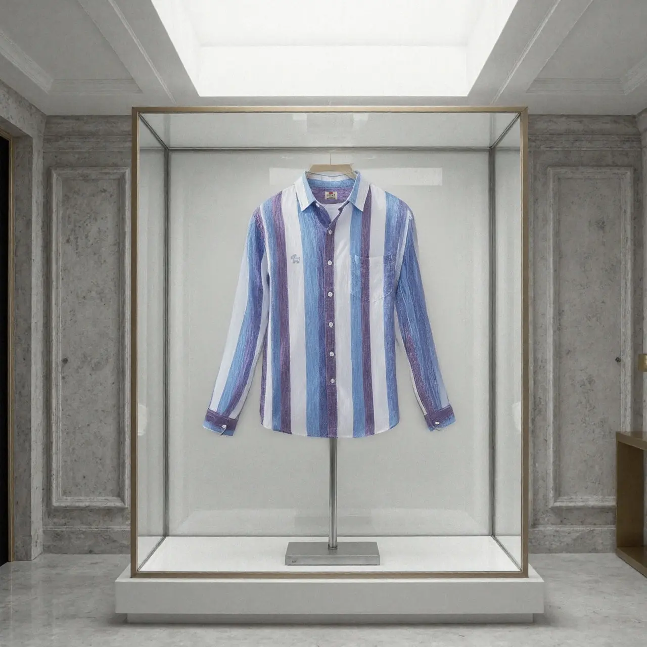 Camisa London Eye mang larga (100% lino) - Image 6