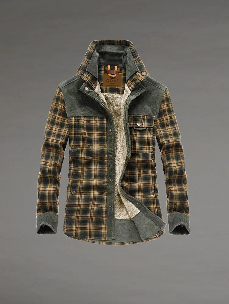 Chaqueta con Corderito a Cuadros - Image 5