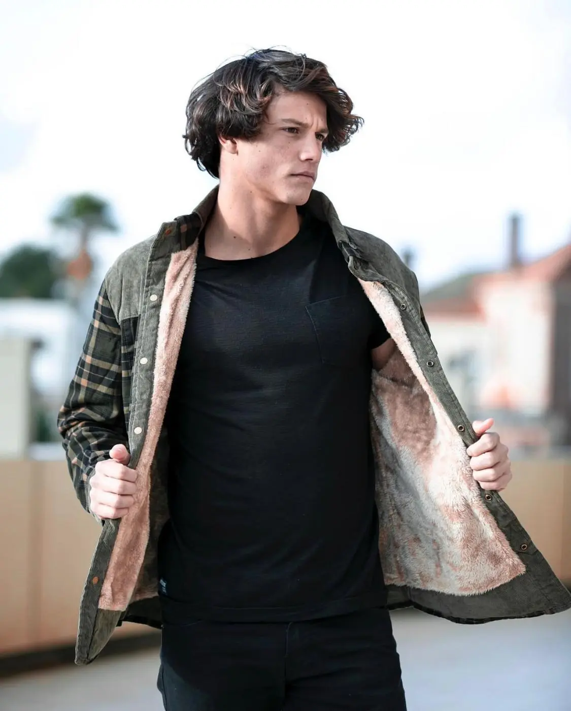 Chaqueta con Corderito a Cuadros - Image 11