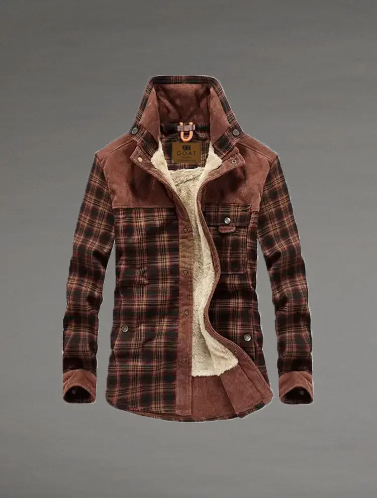 Chaqueta con Corderito a Cuadros - Image 3