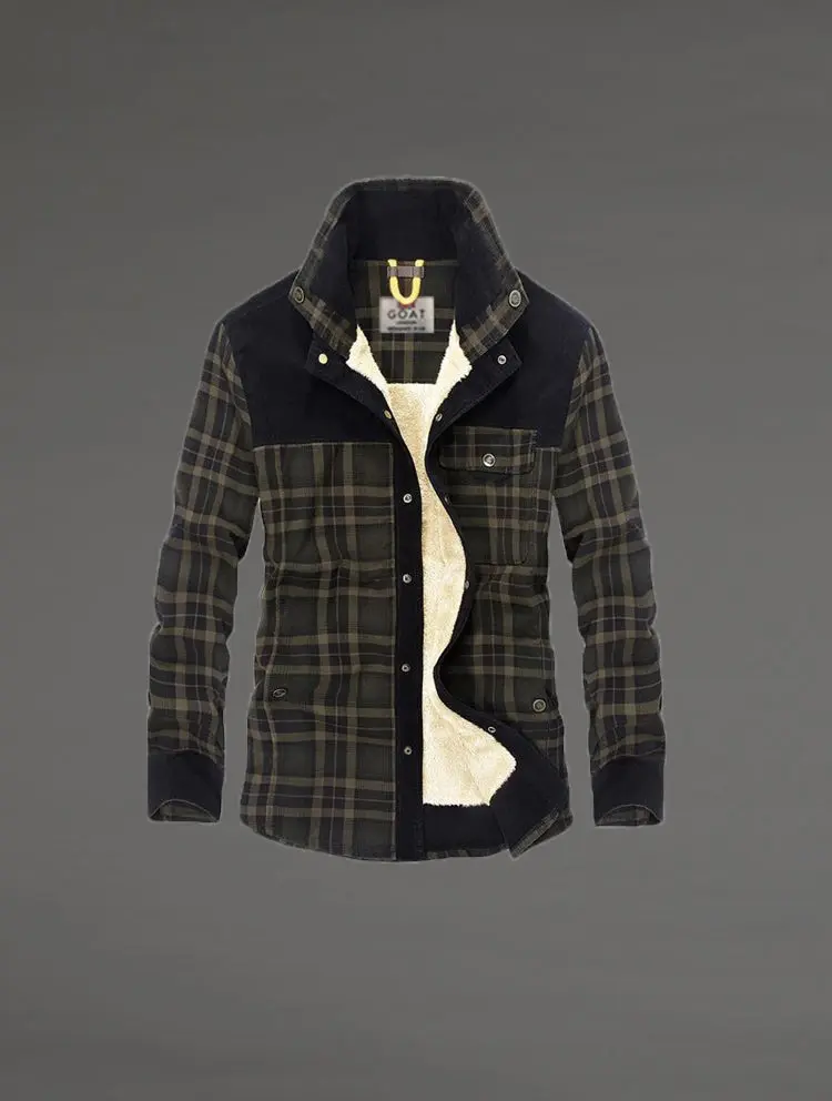 Chaqueta con Corderito a Cuadros - Image 4