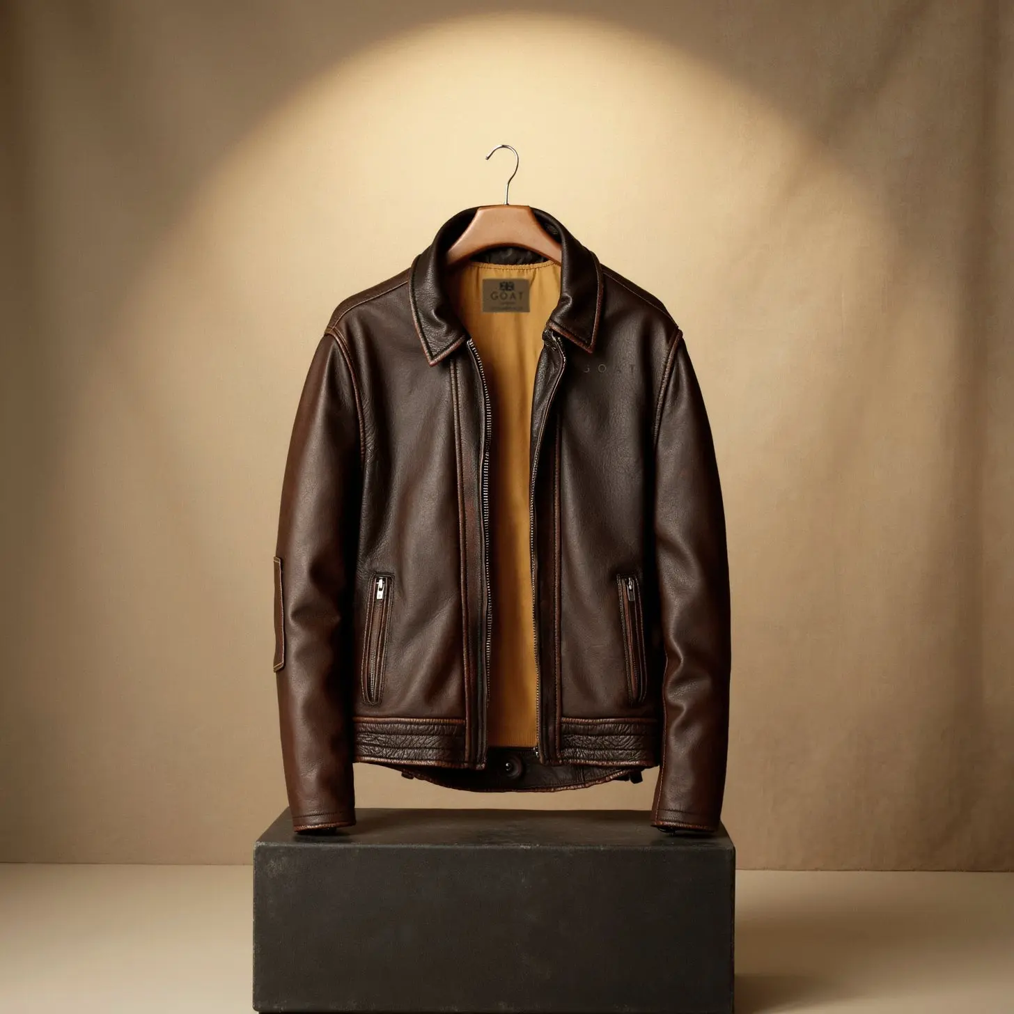 Chaqueta de Cuero Vacuno  Camden - Image 3