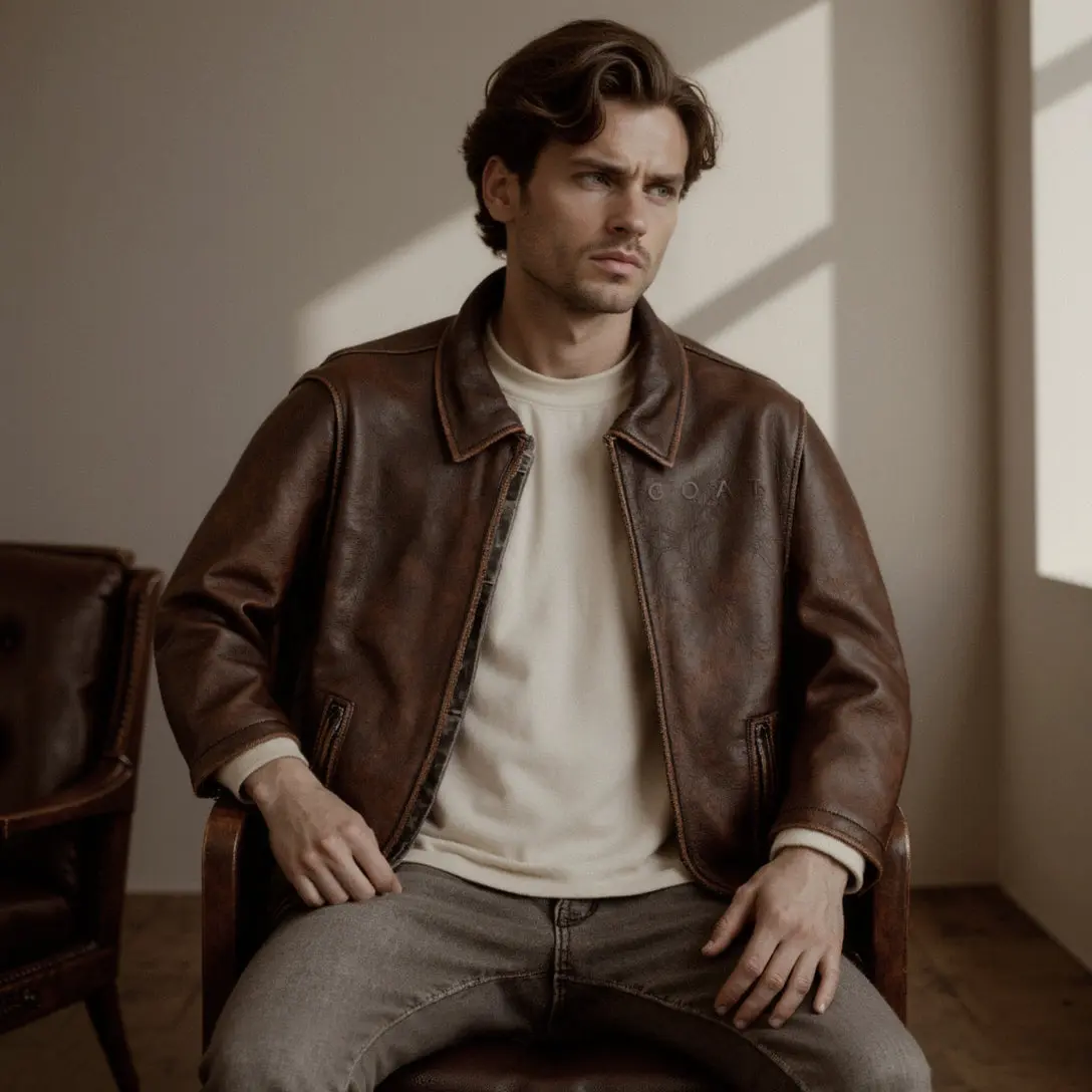 Chaqueta de Cuero Vacuno  Camden - Image 6